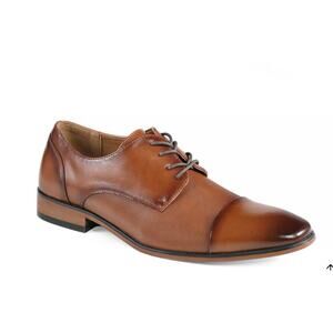 Guess Shelly Cognac color cap toe dress shoe Mens Size 7.5